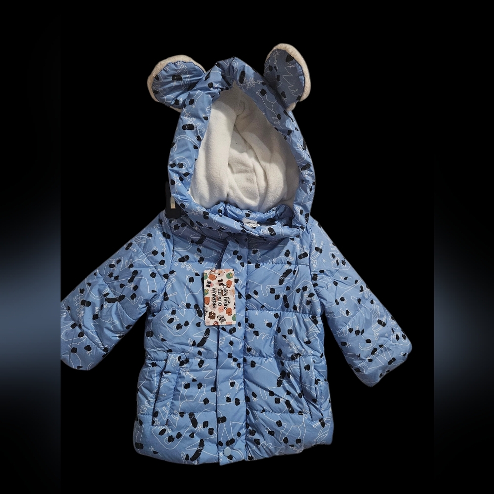 Blue Kids Jacket with Ears